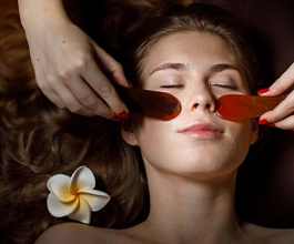 «Гуаша», косметический уход для лица  — 1 час, профессиональное spa для лица